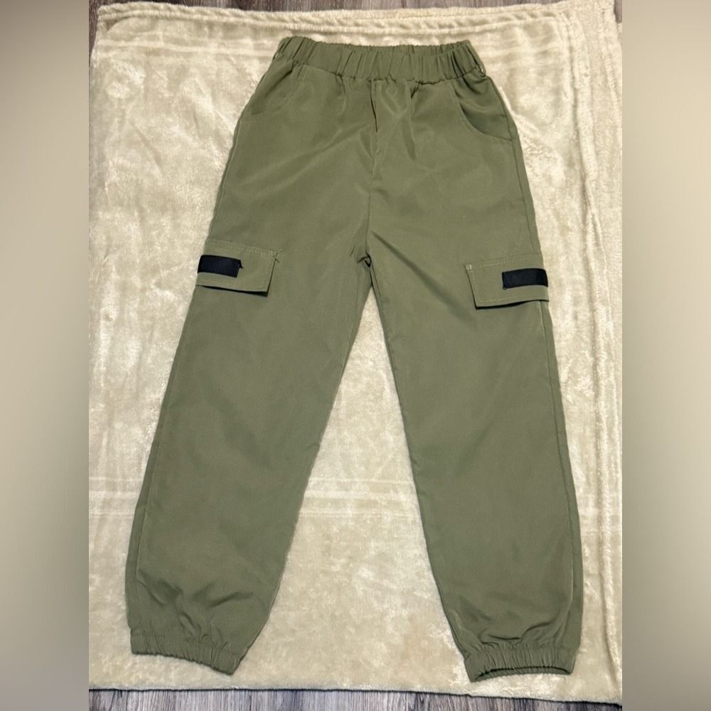 SHEIN Girl Green Cargo Pants 7Y